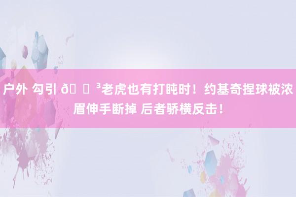 户外 勾引 😳老虎也有打盹时！约基奇捏球被浓眉伸手断掉 后者骄横反击！